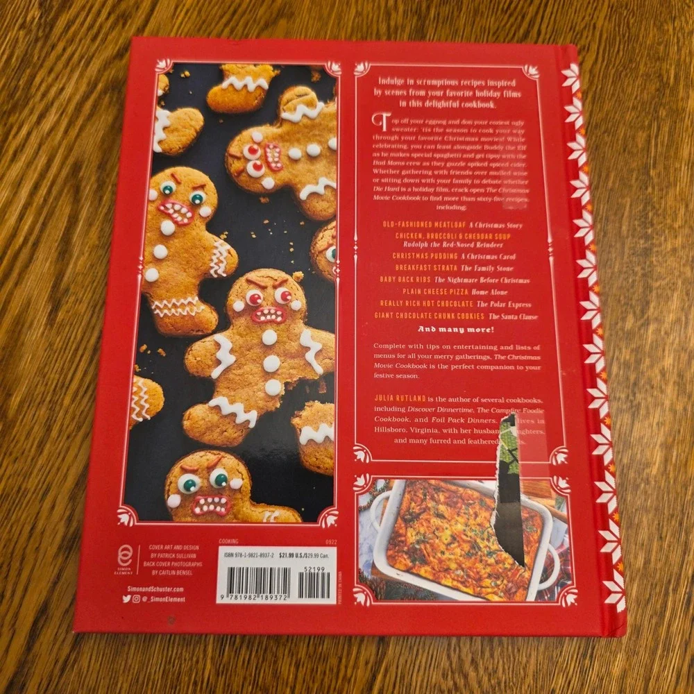 The Christmas Movie Cookbook Julia Rutland Hardcover Recipes Holiday Films 2022
